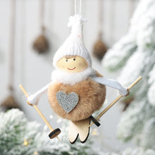 Load image into Gallery viewer, Noel Christmas Angel Girl Ski Plush Dolls Christmas Tree Ornament Pendant Party Christmas Decoration for Home