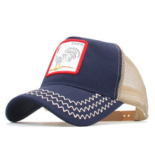 Load image into Gallery viewer, Animals Embroidery Baseball Caps Men Women Snapback Hip Hop Hat Summer Mesh hat Streetwear Bone gorra animales bordados