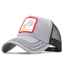 Load image into Gallery viewer, Animals Embroidery Baseball Caps Men Women Snapback Hip Hop Hat Summer Mesh hat Streetwear Bone gorra animales bordados