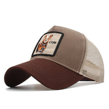 Load image into Gallery viewer, Animals Embroidery Baseball Caps Men Women Snapback Hip Hop Hat Summer Mesh hat Streetwear Bone gorra animales bordados