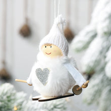 Load image into Gallery viewer, Noel Christmas Angel Girl Ski Plush Dolls Christmas Tree Ornament Pendant Party Christmas Decoration for Home