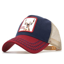 Load image into Gallery viewer, Animals Embroidery Baseball Caps Men Women Snapback Hip Hop Hat Summer Mesh hat Streetwear Bone gorra animales bordados