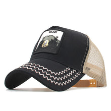 Load image into Gallery viewer, Animals Embroidery Baseball Caps Men Women Snapback Hip Hop Hat Summer Mesh hat Streetwear Bone gorra animales bordados
