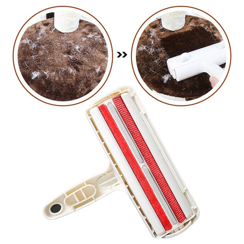 2-Way Pet Hair Remover Roller Removing Dog Cat Hair