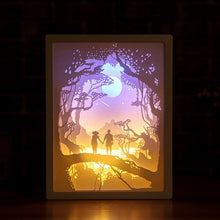 Load image into Gallery viewer, 3D Paper Carving Night Lights LED Table Lamp Bedroom Bedside Night Lights Christmas Halloween Carved Decor Lamp Birthday Gifts