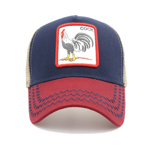 Animals Embroidery Baseball Caps Men Women Snapback Hip Hop Hat Summer Mesh hat Streetwear Bone gorra animales bordados