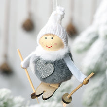 Load image into Gallery viewer, Noel Christmas Angel Girl Ski Plush Dolls Christmas Tree Ornament Pendant Party Christmas Decoration for Home