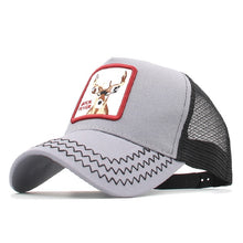 Load image into Gallery viewer, Animals Embroidery Baseball Caps Men Women Snapback Hip Hop Hat Summer Mesh hat Streetwear Bone gorra animales bordados