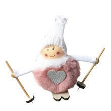 Load image into Gallery viewer, Noel Christmas Angel Girl Ski Plush Dolls Christmas Tree Ornament Pendant Party Christmas Decoration for Home