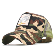 Load image into Gallery viewer, Animals Embroidery Baseball Caps Men Women Snapback Hip Hop Hat Summer Mesh hat Streetwear Bone gorra animales bordados