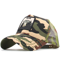 Load image into Gallery viewer, Animals Embroidery Baseball Caps Men Women Snapback Hip Hop Hat Summer Mesh hat Streetwear Bone gorra animales bordados