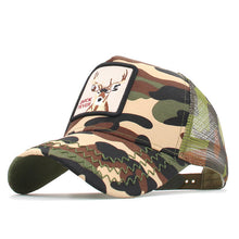 Load image into Gallery viewer, Animals Embroidery Baseball Caps Men Women Snapback Hip Hop Hat Summer Mesh hat Streetwear Bone gorra animales bordados