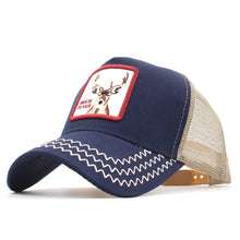 Load image into Gallery viewer, Animals Embroidery Baseball Caps Men Women Snapback Hip Hop Hat Summer Mesh hat Streetwear Bone gorra animales bordados