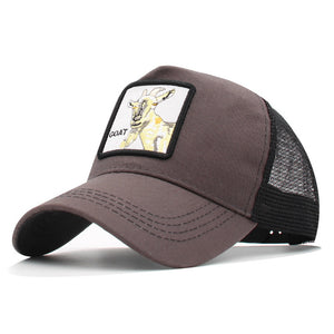 Animals Embroidery Baseball Caps Men Women Snapback Hip Hop Hat Summer Mesh hat Streetwear Bone gorra animales bordados