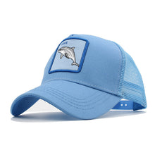 Load image into Gallery viewer, Animals Embroidery Baseball Caps Men Women Snapback Hip Hop Hat Summer Mesh hat Streetwear Bone gorra animales bordados